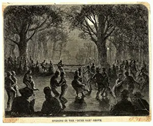 Aaron Burr Prints: People Dancing in Burr Oak Grove