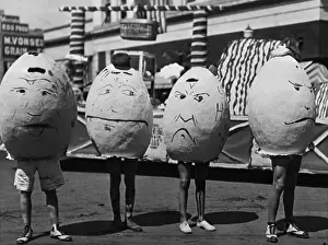 Strange Prints: People dressed during parade