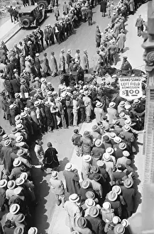 Admiration Prints: People at Ebbets Field for Game