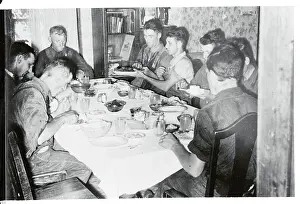 Ohio Prints: People Enjoying Their Dinner