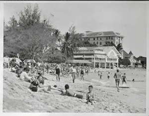 People Enjoying Waikiki Beach