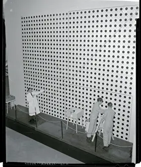 Frankfurt Prints: People Examining a Replica Atomic Reactor