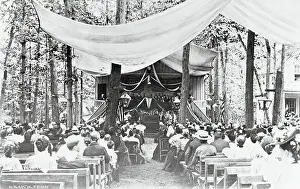 Worshiper Prints: People Gathering for Camp Meeting