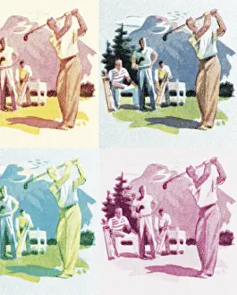 Illustra Prints: People Golfing