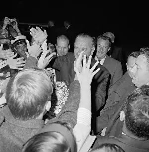 Williamsburg Prints: People Greeting President Johnson