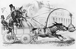 People in Horse Drawn Carriage