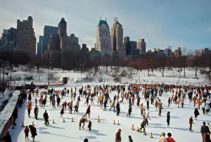 People Ice Skating in Central Park