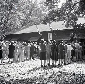 Lunch Prints: People On Line For Lunch