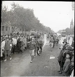 People Line The Streets As First Army Pa