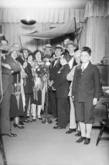 Radio Prints: People Married Over Radio, Behind Microphone