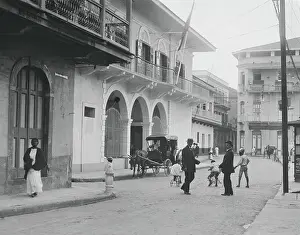 People Meeting in Panama City Street