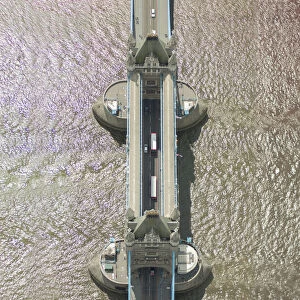 Abstract Aerial Art Prints Gallery: No People, Outdoors, Architecture, Travel, Tower Bridge, Square Image, London, Uk