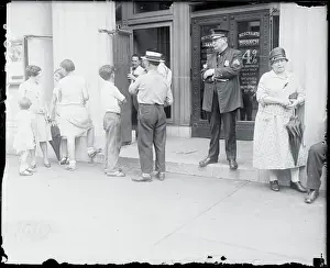People Outside Bank