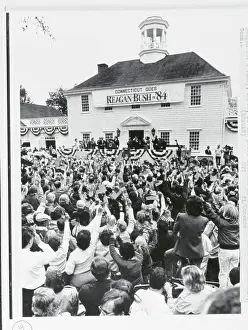 Fairfield Prints: People Participating in a Rally