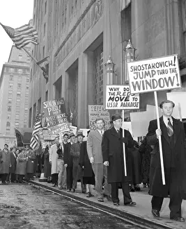 People Picketing Peace Parley