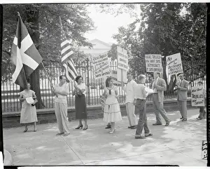 People Picketing in Front of the White House