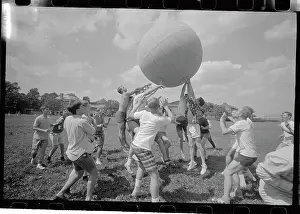 People Playing Push Ball