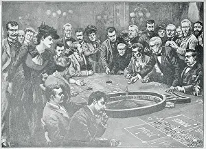 Roulette Prints: People Playing Roulette