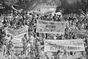 People Protesting Bakke Case