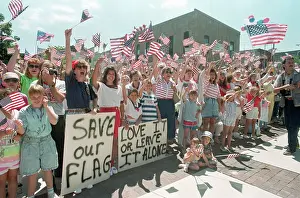 Rallying Prints: People Protesting Flag Desecration