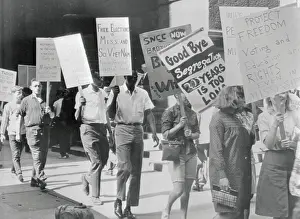 People Protesting Violence Against Civil Rights Workers