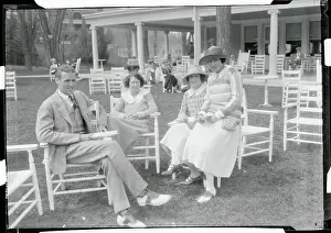 Bath County Prints: People Relaxing in Their Chairs