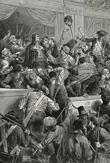 Rioter Prints: People Rioting in Convention Hall