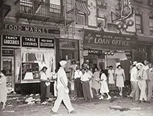 People Rioting in the Street