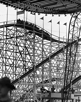 People on roller coaster