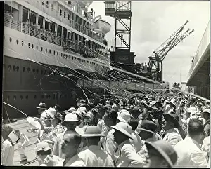 Seaport Prints: People On Seaport/Cruise Ship