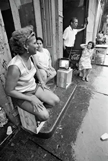 People Seated Outside Watching Tv