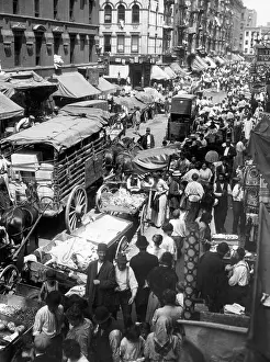 Immigrant Prints: People In The Street Market