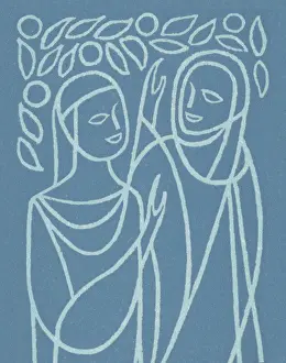 Mannerism Prints: Two People Talking