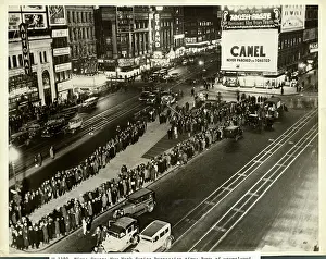 People Waiting in Times Square
