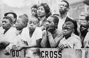 People Watching Malcolm X Speak