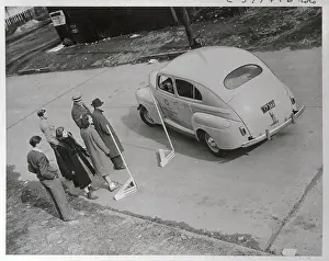 Missouri Prints: People Watching Student Driver Parking