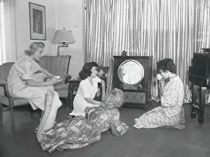 People Watching Television