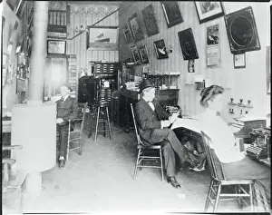 West Virginia Prints: People Working in Business Office