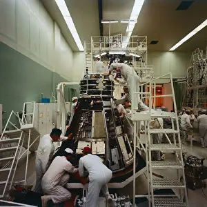 People Working on the Gemini 12 Spacecraft