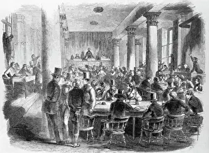 Busy Prints: People Working at New York Stock Exchange