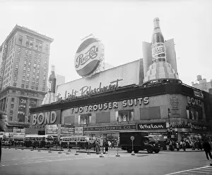 Billboard Prints: Pepsi Cola Sign In Times Square Area