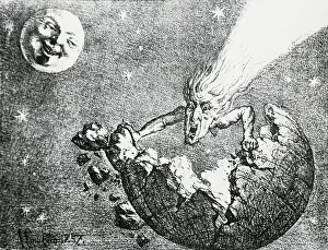 Perception of Earth and Comet Encounter from 1857