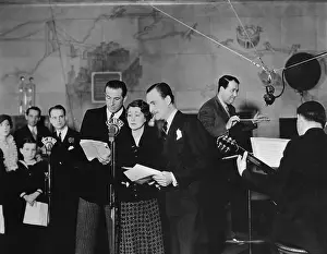 John Williams Prints: Performers Standing at CBS Microphone
