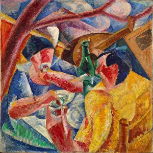 Boccioni Prints: Under The Pergola At Naples