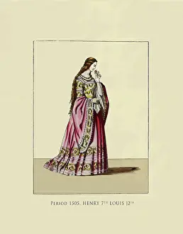 Fashon Prints: Period 1505 Henry 7th Louis 12th