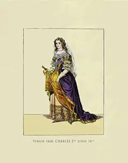 Period 1660. Charles 2nd Louis 14th