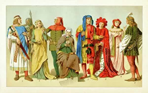 Fashion Trends Through Time Gallery: Period Costume from 11th to 15th century Europe