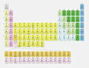 Science Inspired Art Gallery: The Periodic Table Digital Illustration