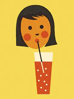 Teen Prints: Person Drinking a Beverage