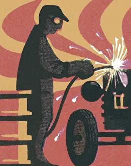 Person Welding